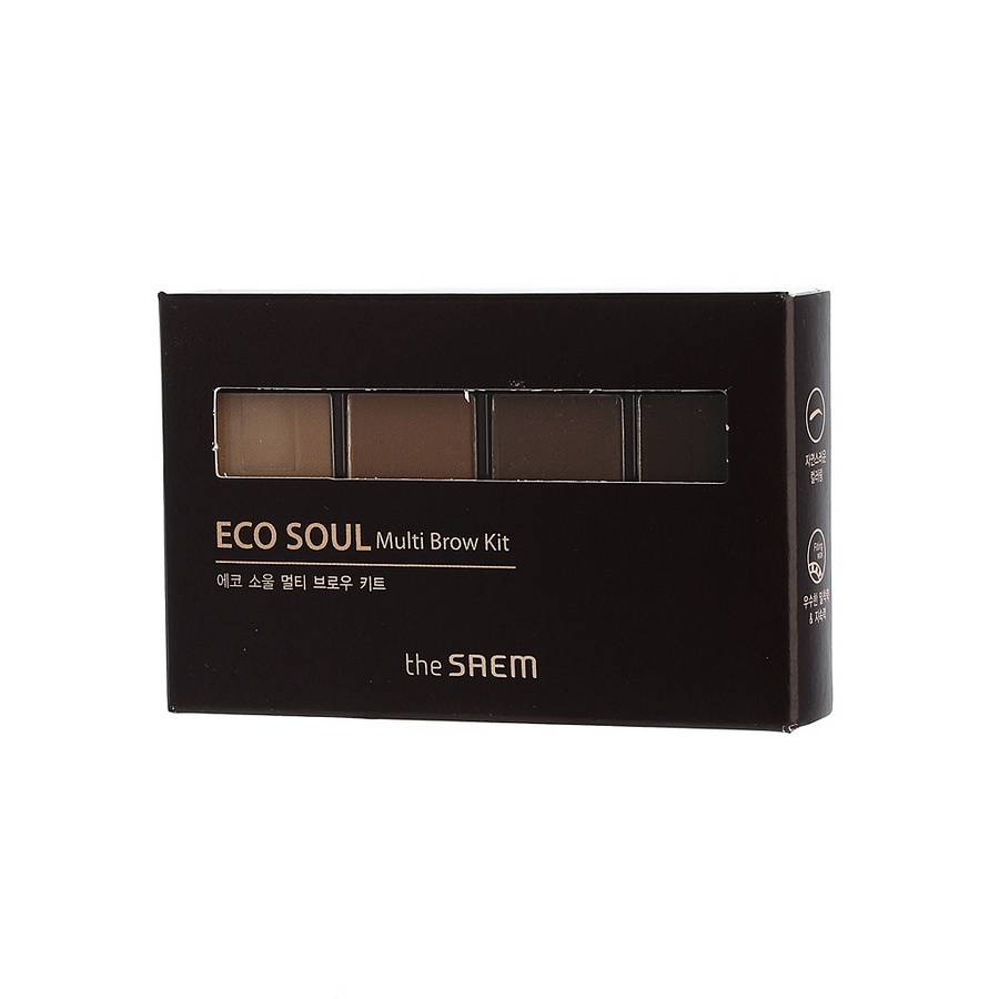 Brown kit. См Eye тени Eco Soul Multi Brow Kit 01 natural Brown 3,8гр. См Eye набор д/макияжа бровей Eco Soul Multi Brow Kit 02 Gray Brown 3,8г.